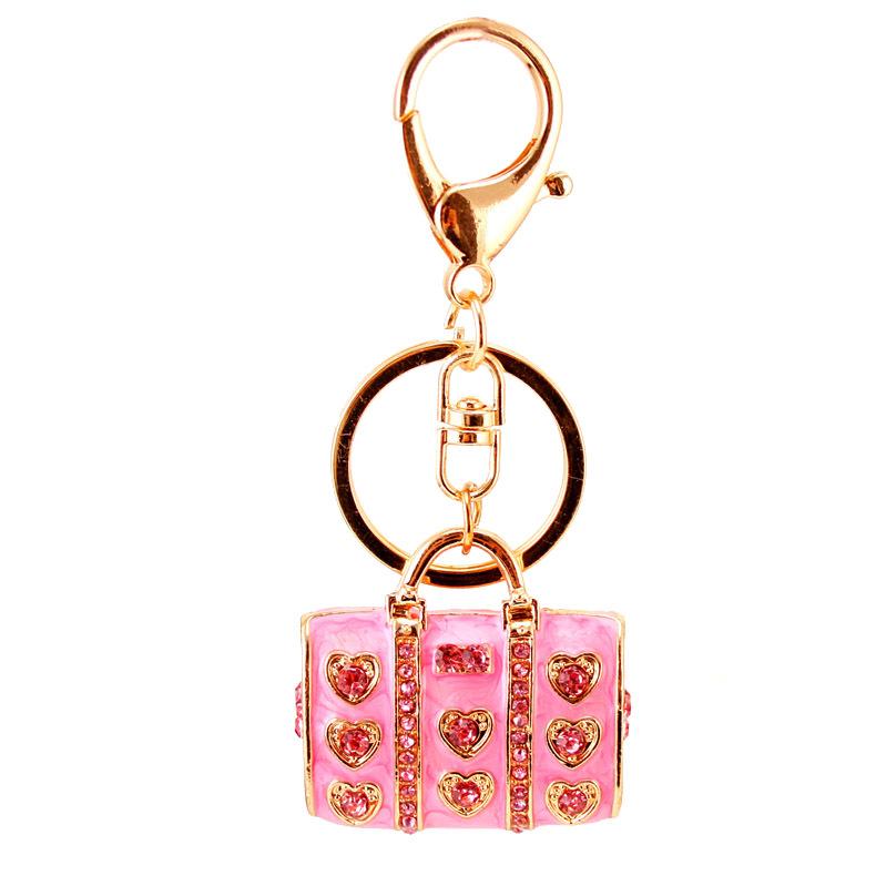 Creative Drip Oil Diamond Handbag Keychain Pendant Gift for Ladies