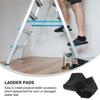 2025 Trend 4Pcs Feet Rubber Covers Suite Protector Step Household Ladder Covers Rubber Ladder Feet Ladder Accessories