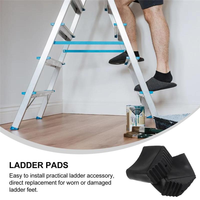 2025 Trend 4Pcs Feet Rubber Covers Suite Protector Step Household Ladder Covers Rubber Ladder Feet Ladder Accessories