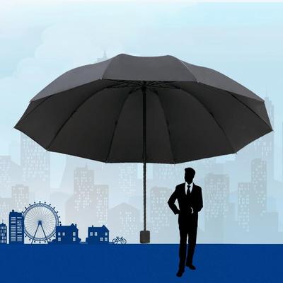 Ombrello di alta qualità a dieci stecche da 130 cm/51,18 pollici, Struttura dell'ombrello rinforzata, Forte impermeabile antivento, Grande ombrello manuale