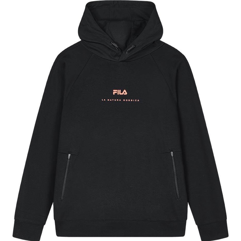

FILA Official 2023 Winter New Hooded Sweatshirt Knitted Casual Top Men tops Black F11M349210F-BK L