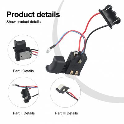 Upgrade Your Tools 21V Cordless Drill Dustproof Speed Control Trigger Switch