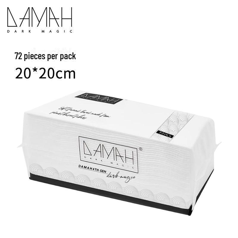

Полотенца для лица DAMAH Black Magic Cotton - 72 одноразовых мягких очищающих полотенца для салонов красоты Regular