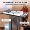 Acrylic Podium, 47" Tall, Acrylic Podium Stand with Wide Reading Surface & Storage Shelf, Floor-standing Clear Pulpits Acrylic for Church Office