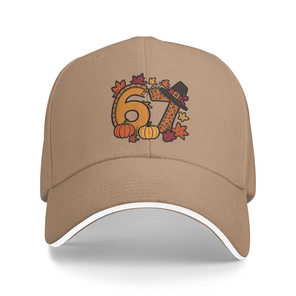 Summer Casual Baseball Cap Thanksgiving Turkey Six Seven 6 7 Funny Holiday Fishing Hip Hop Hats Male Streetwear Snapback Cap
