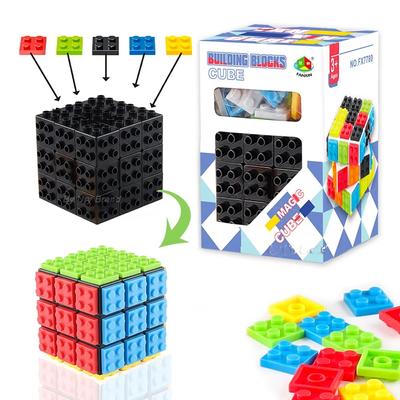 MOC DIY Series Bricks Magico Cube Professional 3x3x3 Classical Enlighten Educational Building Blocks Toys for Children Kids Gift