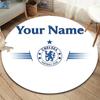 Chelsea F Custom Name Round Area Rug,Carpet Rug for Living Room Bedroom Sofa Playroom Decor,Non-slip Floor Mat