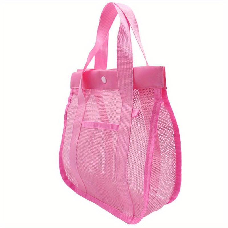 Handheld Wash Bag Large Size Bath Bag Mesh Bag Beach Toy Storage Bag Miscellaneous Grid Storage Bag