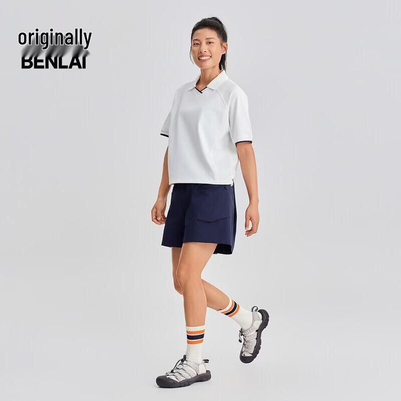 BENLAI Women's Cooling Polo Neck Short Sleeve T-Shirt