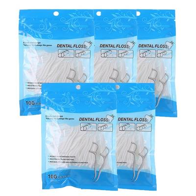 Blue Kai Dental Floss Disposable, 100 Pieces, 5 Pieces