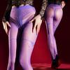 Sexy Jacquard Patterned Sheer Pantyhose Lace Faux Thigh-High Stocking T Crotch Ol Elegant Party Dance Ootd Fashion Lolita Cos