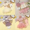 Doll Clothes for 55cm 21.65inch Reborn Doll Clothes Accessories Elegant Fashion Dress Set Reborn Baby Dolls Clothing Accessories