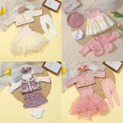 Vêtements de Poupée pour Poupée Reborn de 55cm 21.65pouces Accessoires de Vêtements pour Poupée Reborn Ensemble de Robe Mode Élégante Accessoires de Vêtements pour Poupées Bébé Reborn