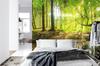 Photomural Beautiful Forest Landscape In Spring In 3D Effect Structural Vinyl 416x254