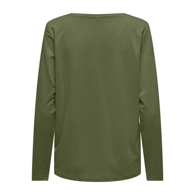 Haut harly pailleté col v regular fit Femme ONLY