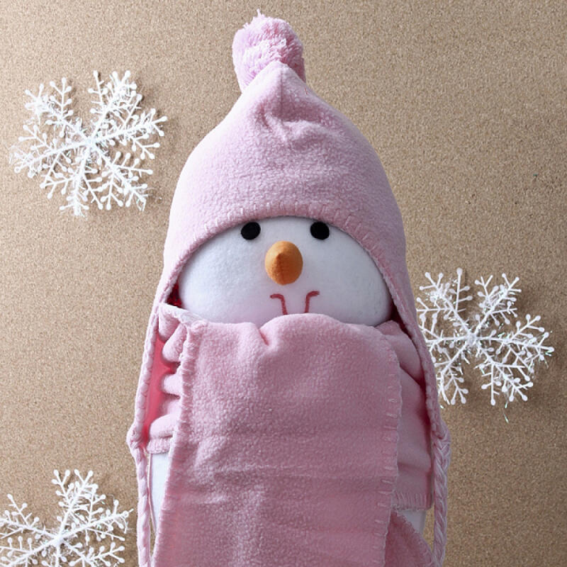 

Earflap Hat and Scarf Set (Small - Pink)