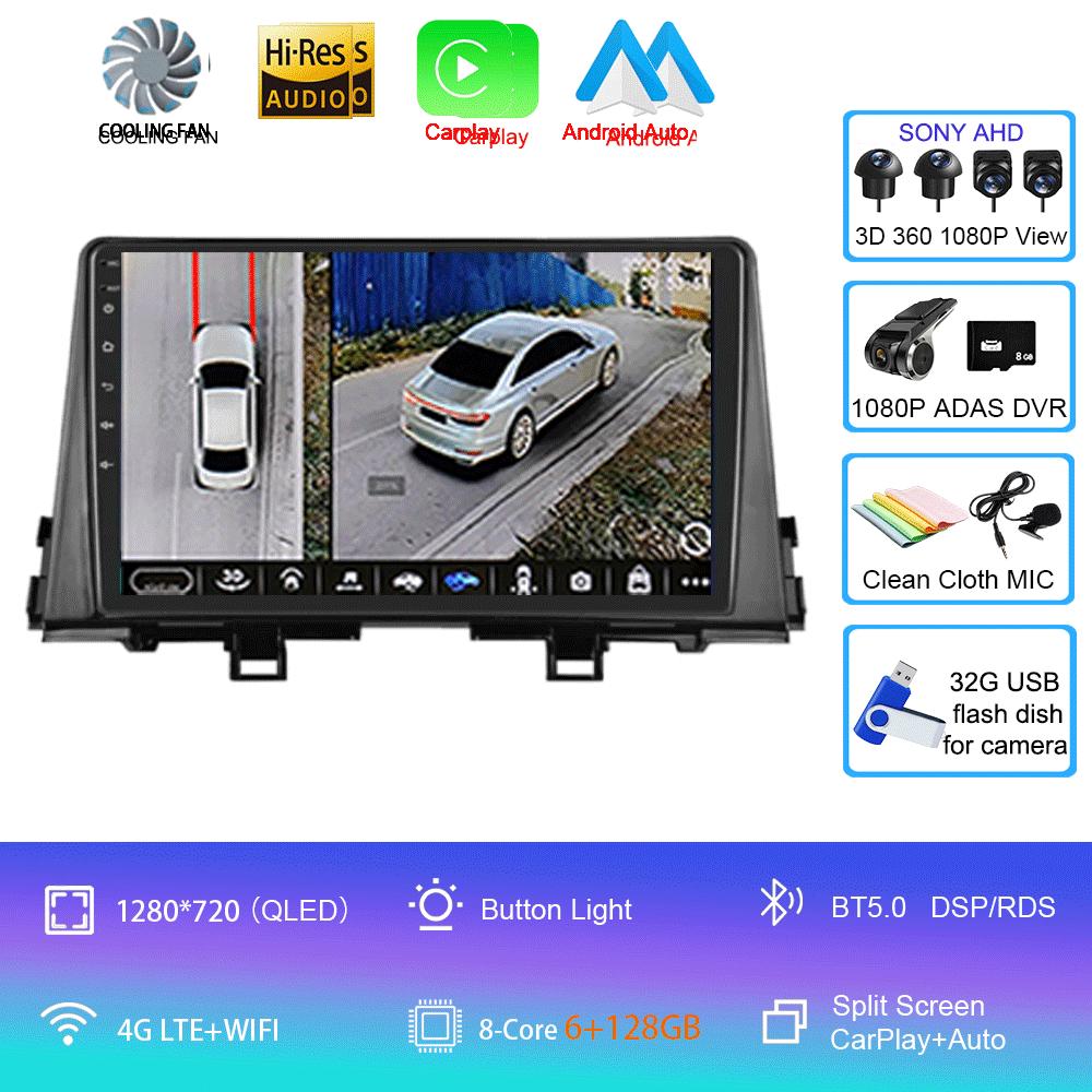 Android 14 For KIA PICANTO Morning K 2016 -2019 Car Radio Autoradio Multimedia Player Navigation Stereo Wireless Carplay WIFI+4G