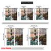 2pcs 2D Flat Printing Window Treatment Curtains Faith Lighthouse Ocean Waves Fabric Without Electricity 0 Perfect for Outdoor