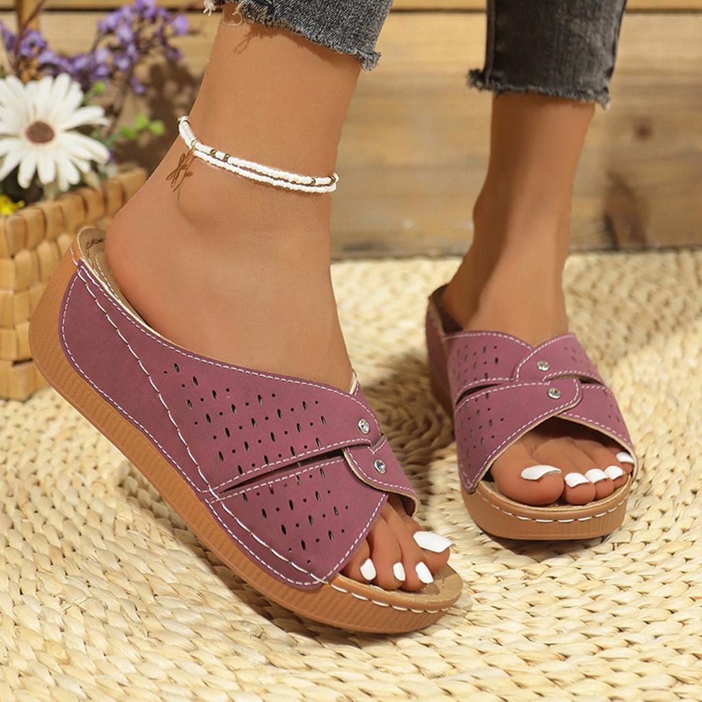 Summer Shoes Sandals Women Non-Slip Shoes for Women Slides Women Shoe Wedge Shoes Woman Plus Size Footwear Female Slipper
