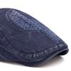 Herbst Schirmmütze Herren Britische Vintage Schiebermütze Denim Kappe Baskenmütze