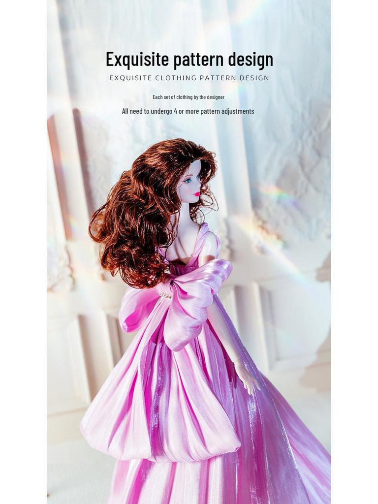 11-inch Supermodel Doll Formal Dress, High-Quality, Hot-Selling Pink Collection, New Arrival.