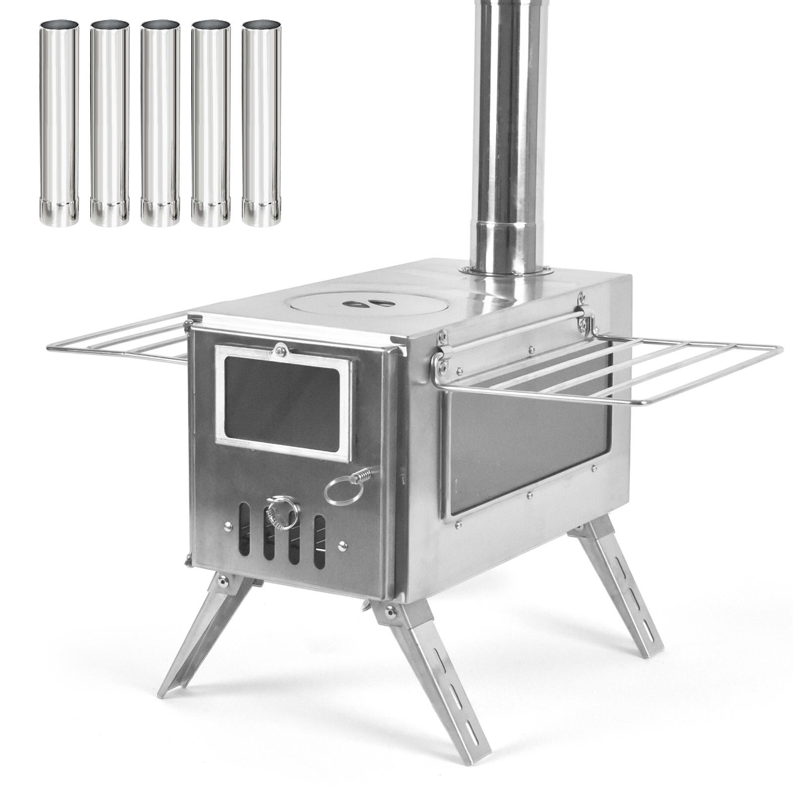 

Дровяная печь для кемпинга на открытом воздухе для палаток, складная дровяная горелка с костром для палаток Single side window