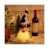 Poupée de Lutin de Noël avec bois de cerf et lumières, Poupée Rudolph, Ornements de Nains Lumineux pour la Maison, Noël, Nouvel An, Cadeaux - Noir