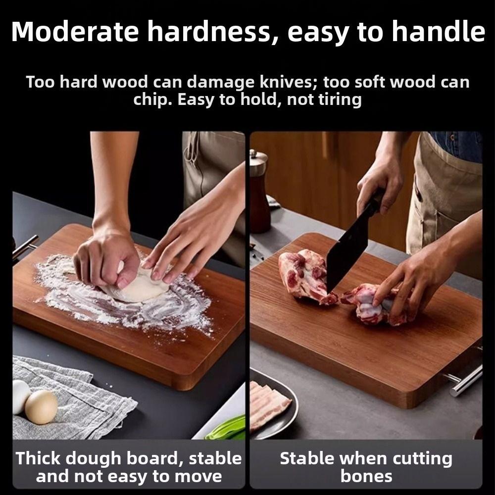 Stainless Steel Hangers Wood Cutting Board Antibacterial Board  Cooked Food Preparation