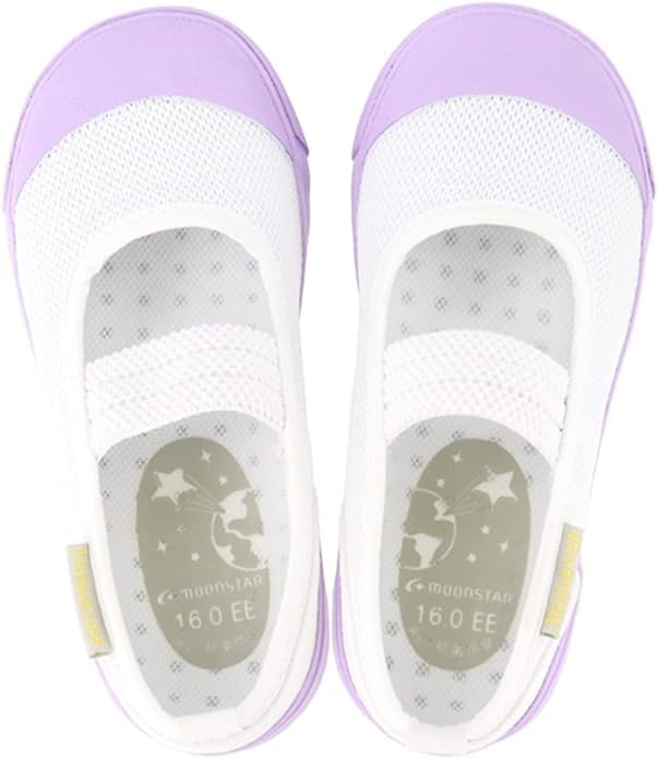 Premium Star Indoor Size for and 1213002 Size Star/Moon Shoes, 16.0cm, Children, School, Nursery, Kindergarten, (Purple, 16.0cm)
