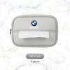 ORWI7 Jant Kapağı, BMW X1 X3 X5 X6 X7 F48 E70 E90 F15 G20 G30 G60 Z4 i7 1 3 5 6 7 Serisi İçin Deri Araba Mendil Çantası Kağıtlık Peçete Kutusu