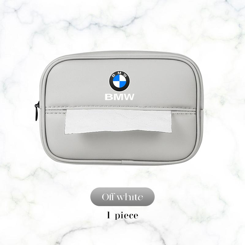 ORWI7 Jant Kapağı, BMW X1 X3 X5 X6 X7 F48 E70 E90 F15 G20 G30 G60 Z4 i7 1 3 5 6 7 Serisi İçin Deri Araba Mendil Çantası Kağıtlık Peçete Kutusu
