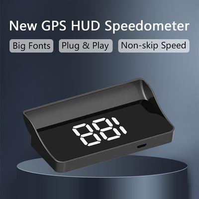 Car Digital Speedometer Head Up Display Vehicles Speed Gauge Hud Windshield Projector For Truck Gps Driving Assistance Tool