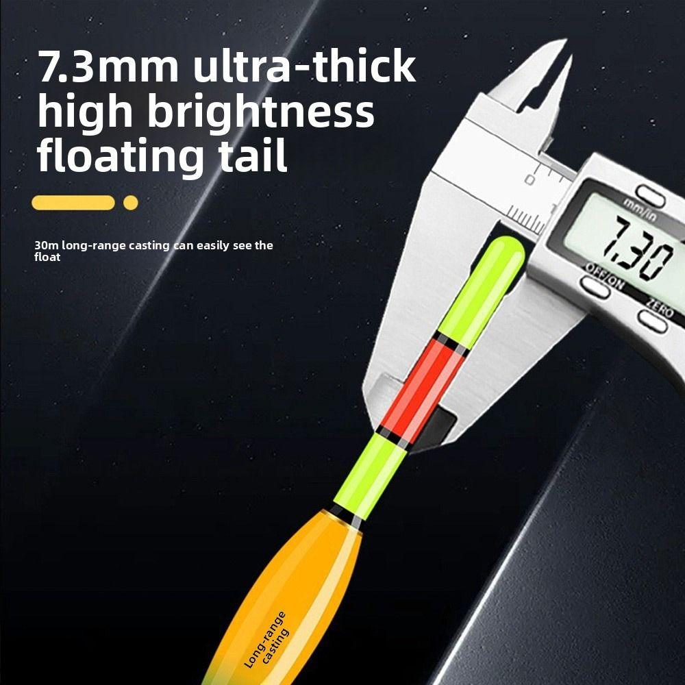Long Tail Design Rock Fishing Floats 3 Light Slip Drift Tube Bobbers  Drift Fishing
