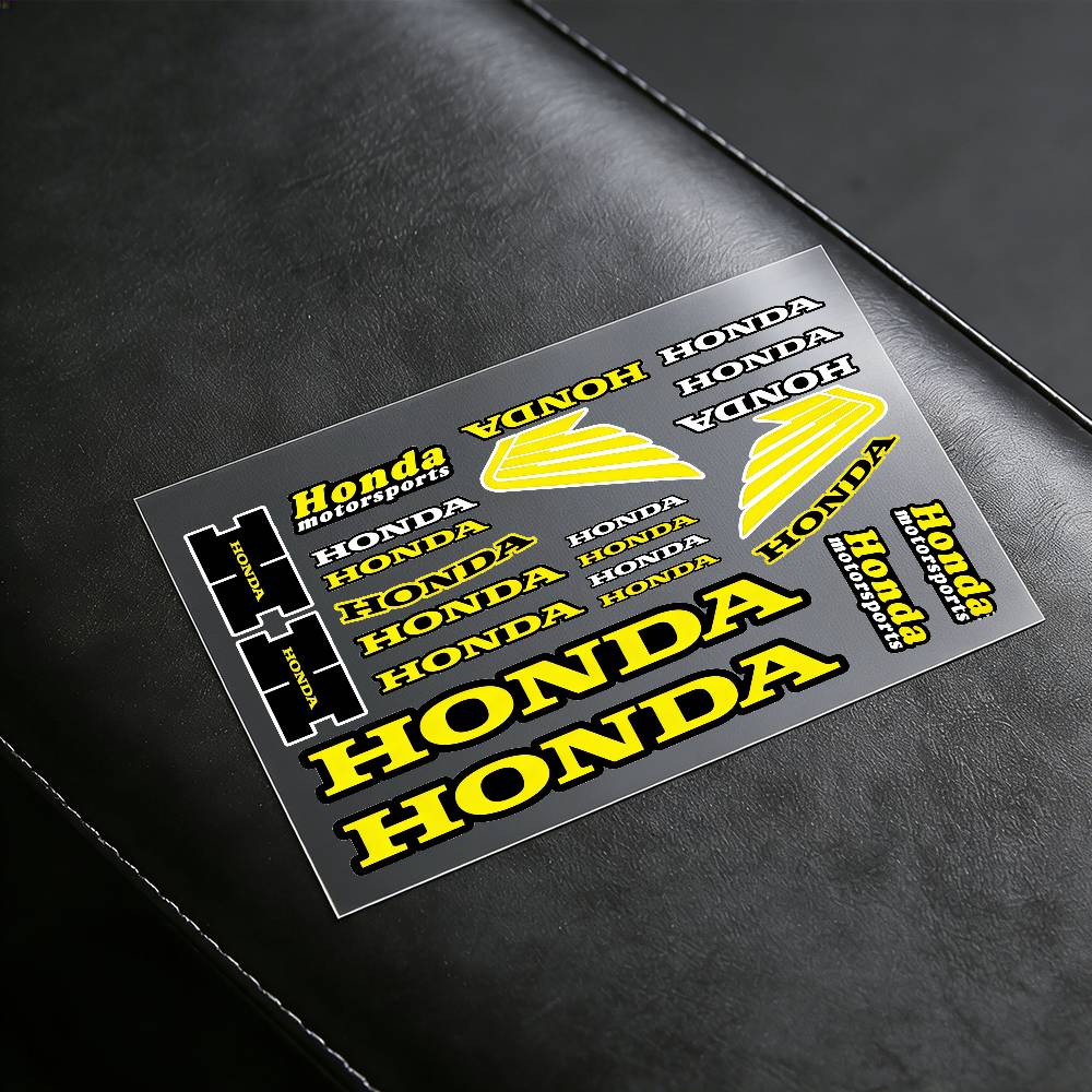 For HONDA Reflective Motorcycle Stickers, 3M Safety Warning At Night In The Dark Scooter Helmets  w14