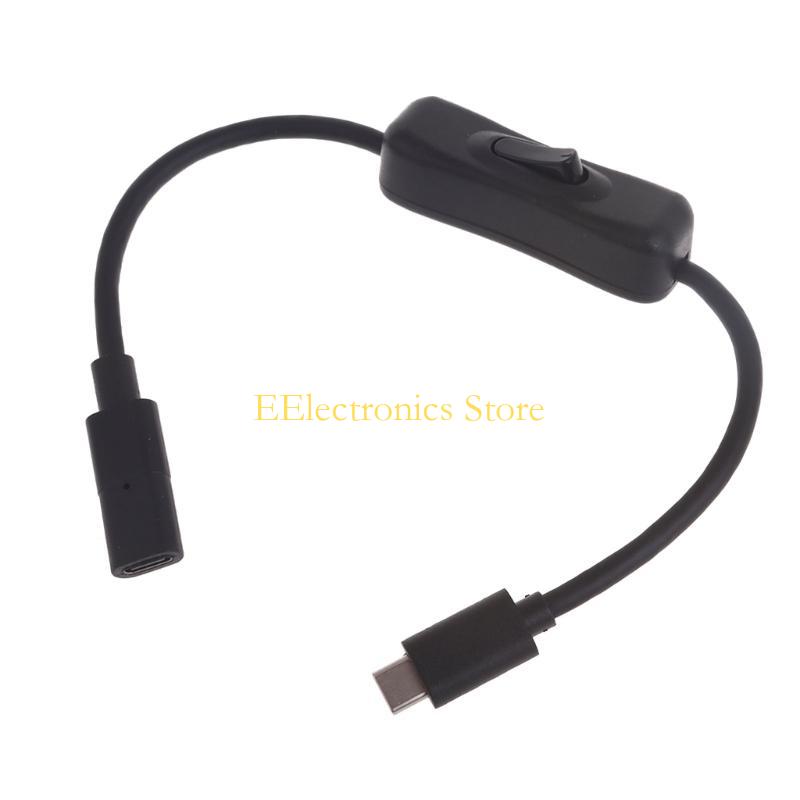 B03C USB C Extension Cable with Switches USB C to USB C Extension Cable 10Gbps USB C Male to Female Extension Cable 20V 5A