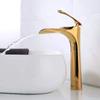Bathroom Waterfall Basin Sink Faucets Hot Cold Tap Deck Mounted Water Mixer Crane Antique Bronze Chrome White Black Gold