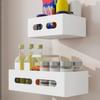 Carbon Steel Refrigerator Side Storage Rack Punch Free Refrigerator Rack  Kitchen