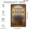 Vintage Lavender Basket Metal Wall Poster Home Living Room Decor