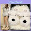 Cute And Cozy Highland Terrier Dog Cotton Slippers For Women Winter Comfort