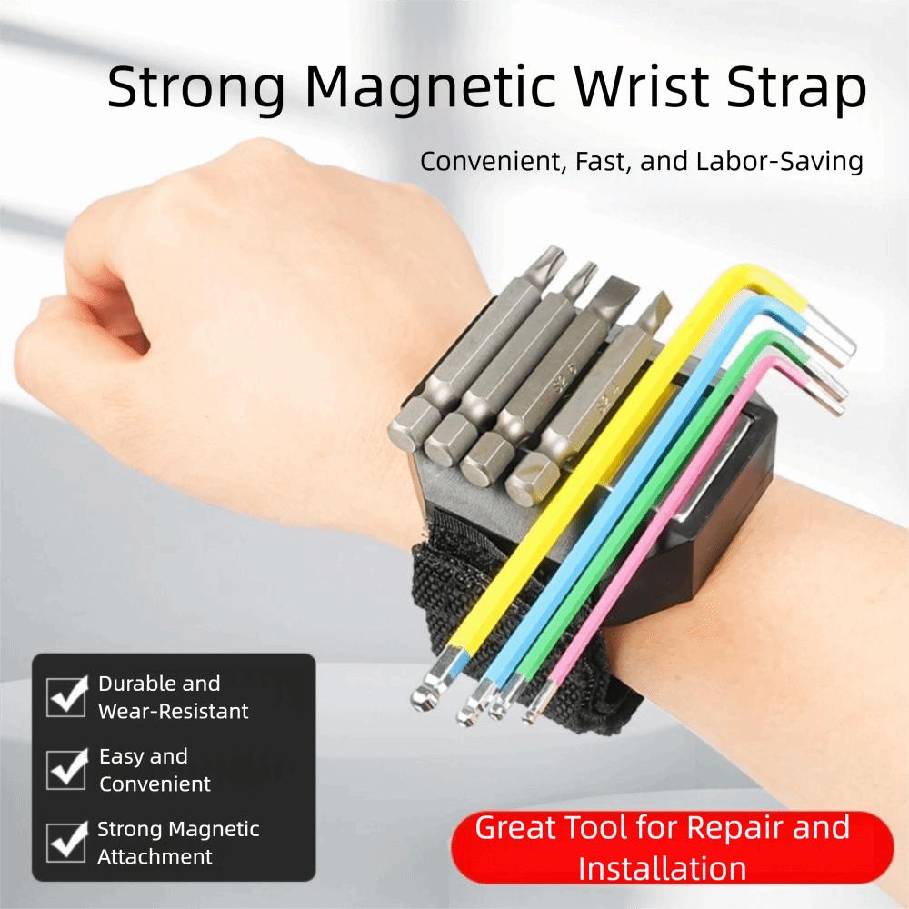 Multi-Functional Tool Holder Strong Magnet Wrist Tool Band Magnetic Wrist Tool Belt  Repair Work