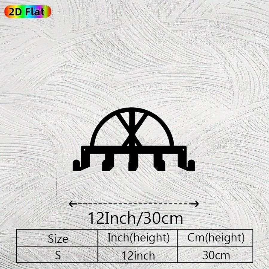 

Metal Wall Mounted Key Holder with 5 Hooks Modern Entryway Office Decorative Durable Iron Gift