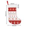 Christmas Decoration Fireplace Hanging Stocking Christmas Stockings 1pc 45.72 Cm, Winter Festive Snowman Red Printed Sof