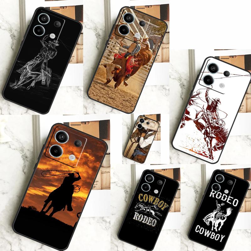 Extreme Sport Rodeo Cowboy Lasso Case For Xiaomi Redmi Note 11 9 10 12 13 Pro Plus 12S 11S 10S 9S Redmi 12 10C 12C 13C Cover