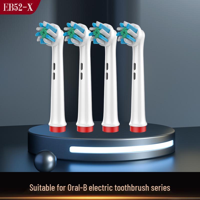 Pachet de 4 Capete de Rezervă EB50X pentru Periuța de Dinți Electrică Oral-B, Compatibile cu Modelele D12, D16, P2000