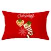 Christmas Simple Print Series Peach Skin Waist Pillowcase Home Sofa Pillowcase Office Pillowcase