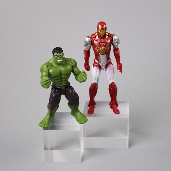 6 Stück/Set Dekorative Avengers Actionfiguren Captain America Iron Man Sammler-Miniatur Die Avengers Ornament für Kinder