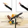 MNFT 1Pcs Rotary C-Clamp Fly Tying Vise DIY Matte Black Iron Tying Vise Flies Fly Hook Tool for Beginner Travellers