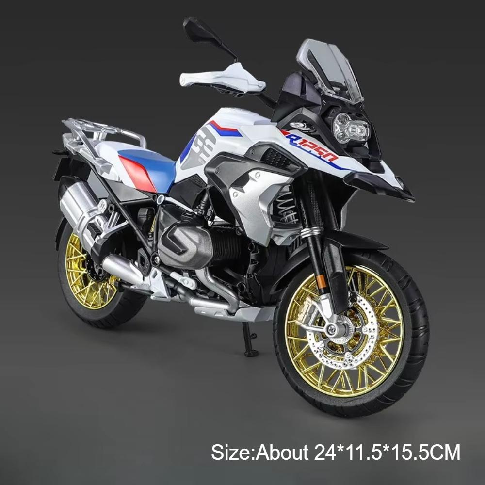 Large Size 1:9 Honda Little Monkey R1250GS Motorcycle Model Toy Alloy Body Sound Light Shock Absorption Vehicle Collection Gift