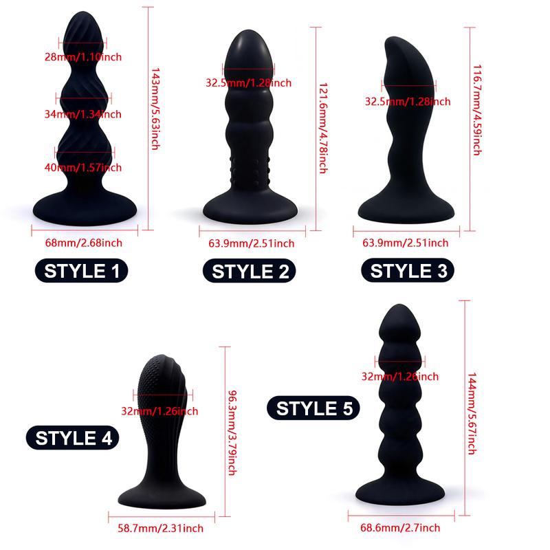 1pcs Anal Plug Dildo Silicone Beginner Butt Plug for Men Women Adult Sex Toys G Point Massage Pleasure Anal Toy