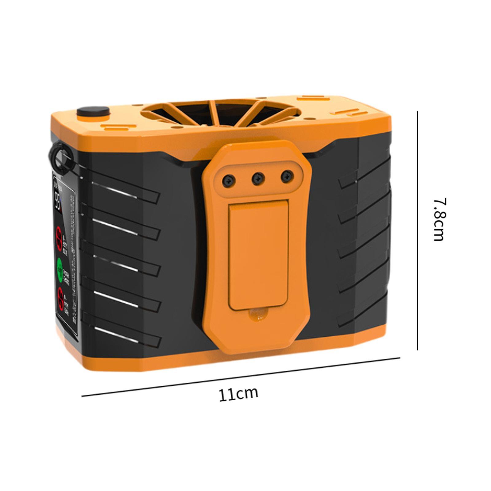 

Мини-вентилятор с зажимом на талии, бесшумный персональный вентилятор для пеших прогулок, рыбалки, строительства оранжевый